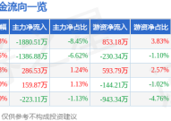 51黑电子股票行情快报：雅克科技（002409）6月9日主力资金净卖出188051万元